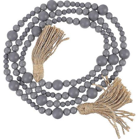 1 guirlande de perles en bois