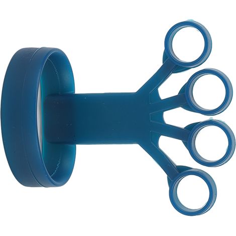 Entraîneur de doigts 4 doigts en silicone, renforceur de préhension pour escalade et fitness, bleu royal, résistance 4kg/8.8lb (1/5)