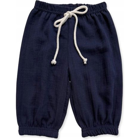 Kinder-Musselinshorts 134 Sommerhosen für Kinder für den Sommer marineblau (1/5)