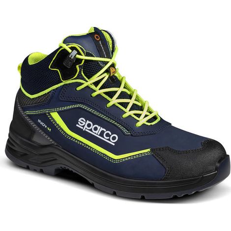 Sparco 07539 Indy-HE Ranger Scarpe Antinfortunistiche S3 SRA ESD Antiperforazione Puntale Composito Suola FlexGrip colore Nero