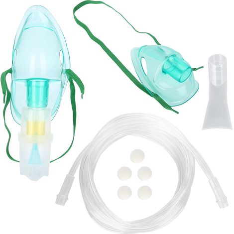 Accessoires inhalateur adultes enfants, cupule nébuliseur médical avec embouts buccaux, ensemble compresseur (1/5)