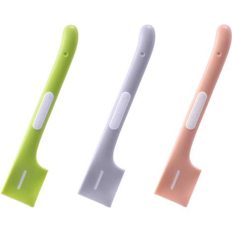 Lot de 3 Cuillères en Silicone pour Nourriture pour Animaux,Cuillères de Lait en Conserve pour Chat et Chiens,Cuillères Pratiques à Long Manche en Rose,Utensiles Alimentaires Pour Animaux de Compagnie