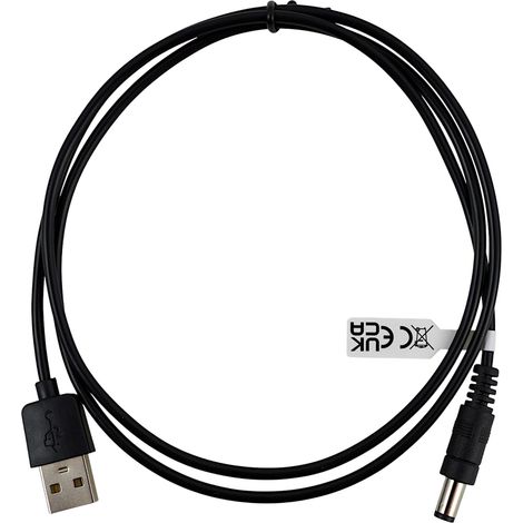 Cable de alimentación con conector USB DC de 2,5 mm - USB A vitalco 1,0 m (1/5)