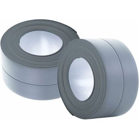 Plinthe flexible - Bande de finition pour cuisine et salle de bain 22 mm 3,2 m, joint auto-adhésif, bande pliable (1/5)