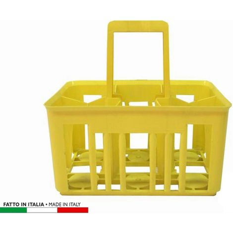 CESTELLO PORTABOTTIGLIE DA 6 POSTI PER BOTTIGLIE MAX 1,5 LT IMPILABILE 1 PEZZO