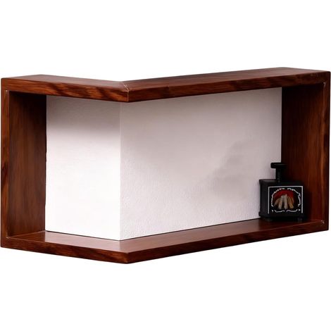 Étagère d'angle en bois : rangement efficace et gain de place pour opt (1/5)