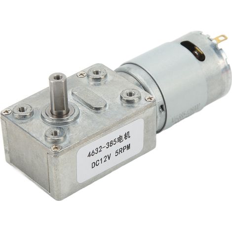 U/min Gleichstrom-Schneckengetriebemotor, selbsthemmend, hohe Präzision, 12 V Gleichstrom (1/5)