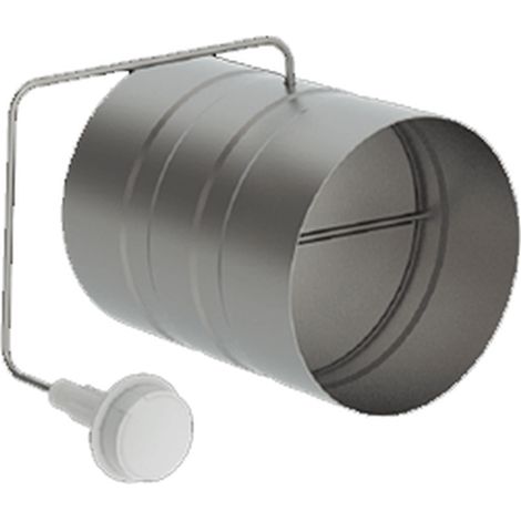 Econoname – Registre à commande par câble 125mm RFCC125 – Clapet circulaire en acier galvanisé – Câble 1,5m pour isolation ventilation