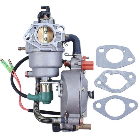 Joint de carburateur à double carburant avec starter automatique pour Honda GX390 Chinois 188F 190F Moteur Générateur 4,5-5,5KW LPG/CNG/Essence (1/5)