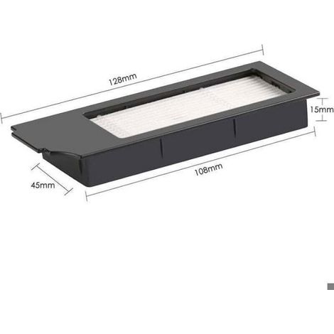 5pcs Filtres HEPA – Pour Ecovacs DEEBOT N20 Plus/X1 OMNI/T10 OMNI – Haute efficacité – Noir (1/4)