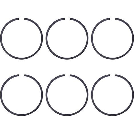 6 pcs/lot, segments de piston de 38 mm pour Husqvarna 136 137 141 142 36 41 pièces de tronçonneuse (Épaisseur 1,5 mm) (1/5)