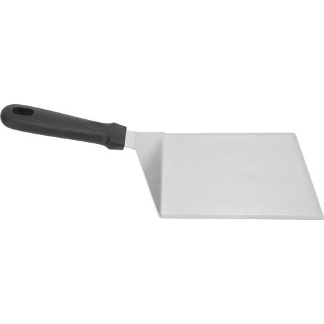 Spatule de cuisine professionnelle en inox alimentaire, carrée pour gâteau, pizza, crêpes, manche en plastique (1/5)