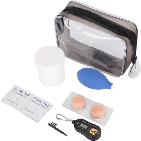 Sac de rangement pour appareils auditifs enfants, kit de nettoyage et d'entretien pour prothèses auditives (1/5)