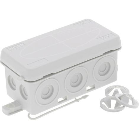 Wiska 10110195 Abzweigkasten (L x B x H) 86 x 44 x 41 mm Grau IP55 10 St. (1/4)