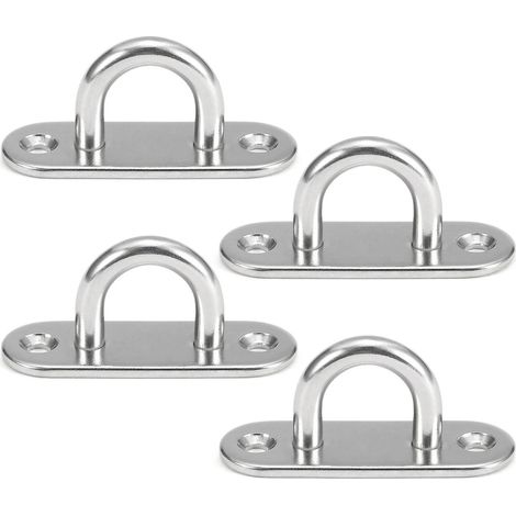 4-teiliges Set mit Ösen für Marine-Wandbefestigungen, multifunktionale Wandhaken für Hängesessel und Hängematten – M6