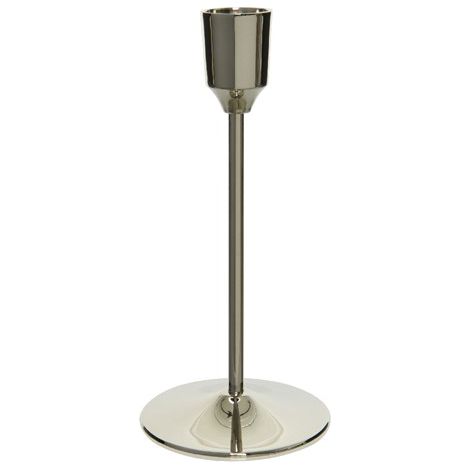 PORTA CANDELE IN OTTONE SILVER H20.50CM