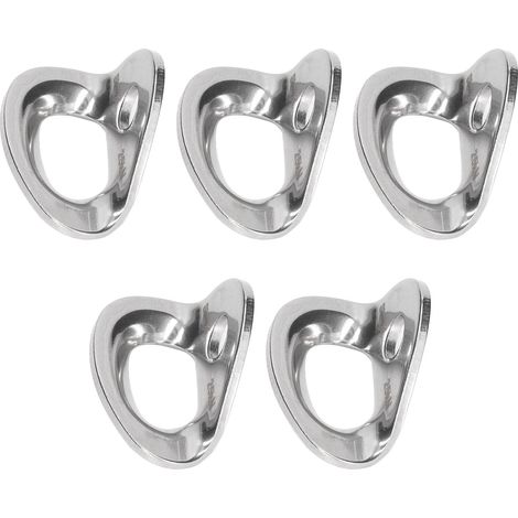 5 Mousquetons en Acier Inoxydable 316 pour Escalade, Rappel et Travaux en Hauteur (1/5)