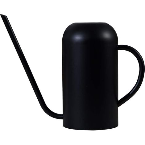1 Arrosoir, bec long, acier inoxydable, 1,5 L, noir mat, plantes intérieur extérieur (1/5)