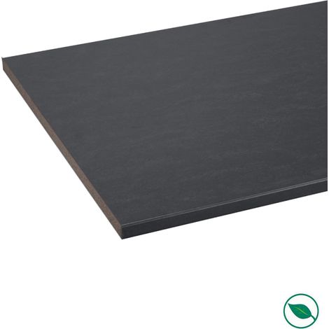 Forestea – Plan de travail stratifié CPL marbre noir 3040 x 640 x 38 mm – FSC MIXTE 70% – Aspect moderne et design – Pour aménagement cuisine