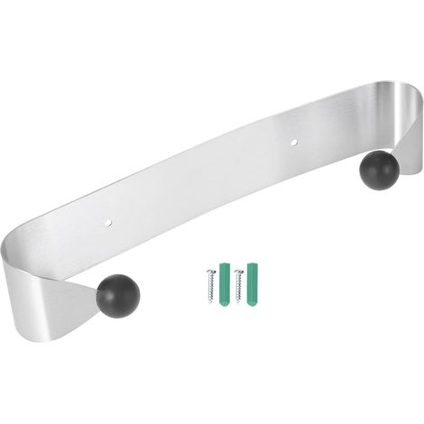 Distributeur mural en acier inoxydable pour rouleau d'essuie-tout, support sous armoire de cuisine. (1/5)