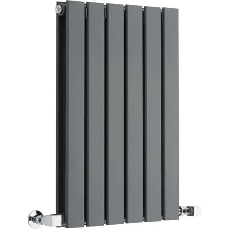 Double Flat Panel Radiator Anthracite 600mm High 408mm Wide