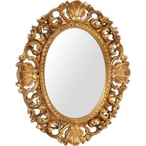 Miroir Mural Shabby Chic 62 x 52 cm Miroirs décoratifs muraux Miroir d'entrée (1/5)