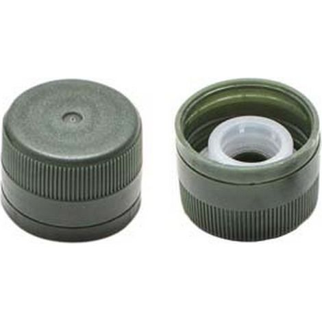 100PZ TAPPO PLASTICA VERDE BOTTIGLIA MARASCA MM.31,5X24H. VERSATORE