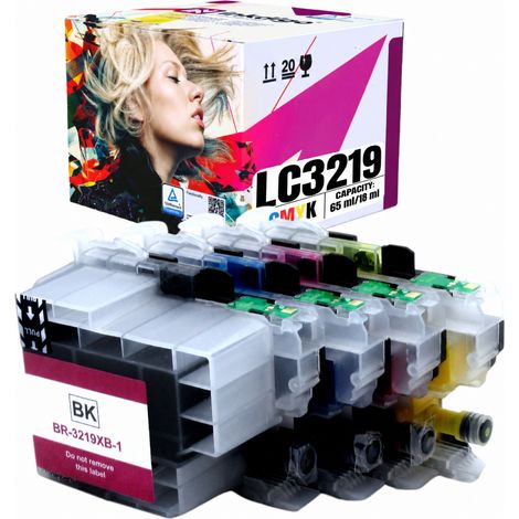 Inchiostro Inkdigo LC3219XL compatibile con Brother MFC-J5330DW e MFC-J6530DW, certificato TÜV. (1/5)