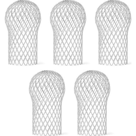 Pack of 5 Flexible and Durable Metal Gutter Protection Grid for House Eaves Downpipe (1/5)