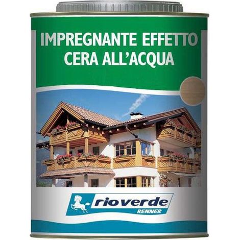 Renner rc 750ml impregnante acqua effetto cera per esterni ed interni, colori disponibili rc 1830 / bianco