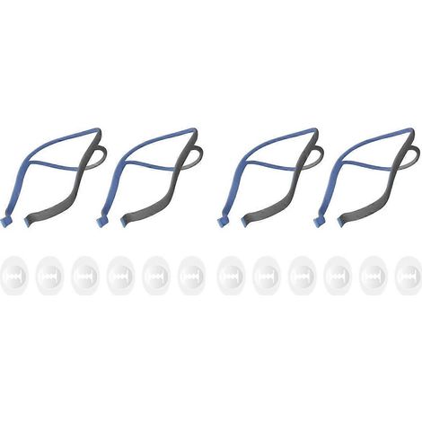 Lot de 4 sangles de fixation pour harnais Air Fit P10, remplacement pour masque nasal à coussinets P10, avec 12 réglages. (1/5)