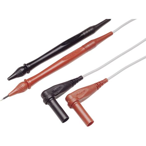 Fluke TL40 Sicherheits-Messleitungs-Set Prüfspitze Lamellenstecker 4 mm Rot, Schwarz 1 St. (1/2)