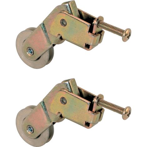 Lot de 2 rouleaux de porte moustiquaire avec rouleau à roulement à billes en acier de 2,5 cm (1/2)