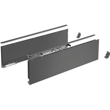 Hettich AvanTech You Schubkasten Set Schubkasten Set Höhe 139 - Schubkastensystem Nennlänge 600mm, Stahl anthrazit (1/5)