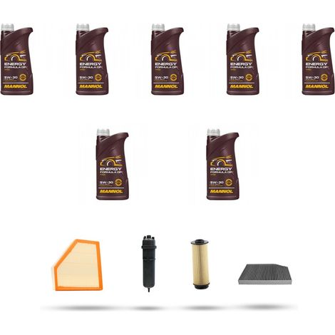 Kit tagliando 4 FILTRI e 7L OLIO compatibile con Bmw serie 4 (G22,G23 G80) 430d hybrid 210kw dal 2021 (1/5)