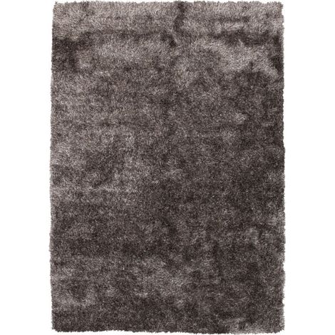 Tapis Shaggy Fait Main "Diamond" Champagne 160 x 230 cm (1/4)