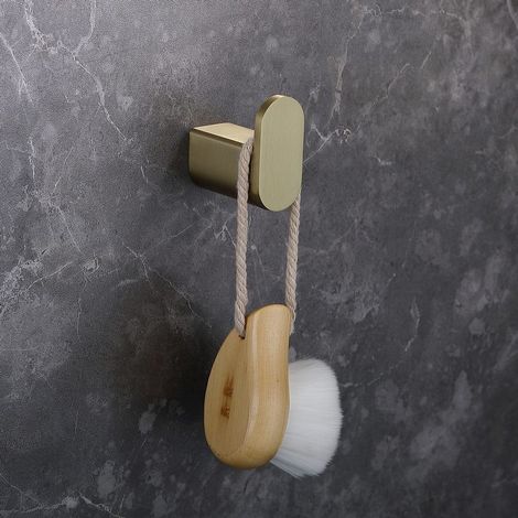 Appendino bagno a parete in acciaio inox finitura oro ART-R kamalu (1/3)