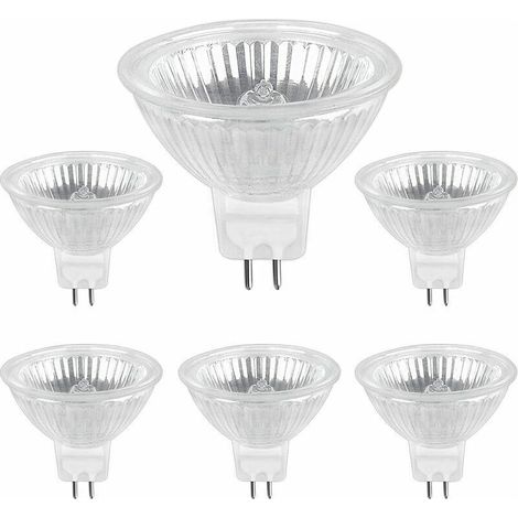 Ampoule Halogene GU5.3 50W 12V, 800lm Blanc Chaud 2700K Dimmable, Ampoule Spot Halogène MR16, pack de 6 (1/5)
