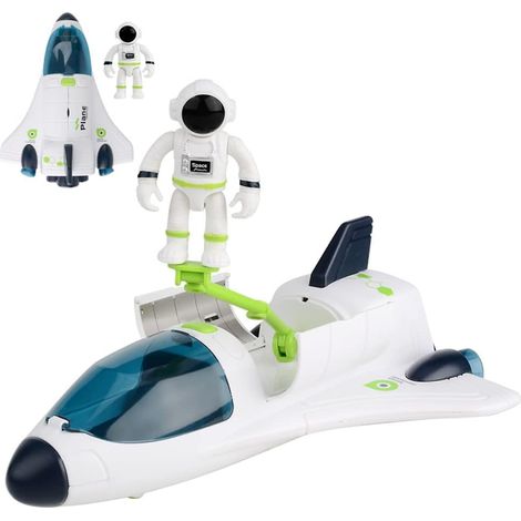 Maquette de station spatiale habitée, capsule de retour d'astronaute, coffret éducatif pour enfants de 3 à 7 ans