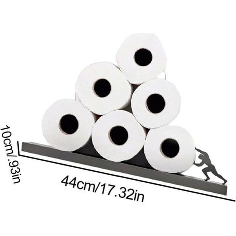 Porte-papier toilette mural flottant, organisateur moderne pour rouleaux de mouchoirs, cadeau de Saint-Valentin