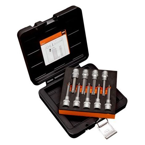JUEGO DE 9 VASOS DE 1/2 CON PUNTA TORX®, INVIOLABLES - BAHCO
