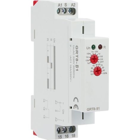 GRT8-B1 Mini temporisation de mise hors tension relais temporisé relais DIN Rail Type AC 220V (1/5)