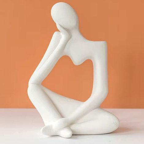 Vase Céramique - Blanc Mat - Hauteur 28 Cm - Pour Fleurs Séchées ou Fraîches - Décoration Intérieure Moderne - 1 Pièce (1/5)