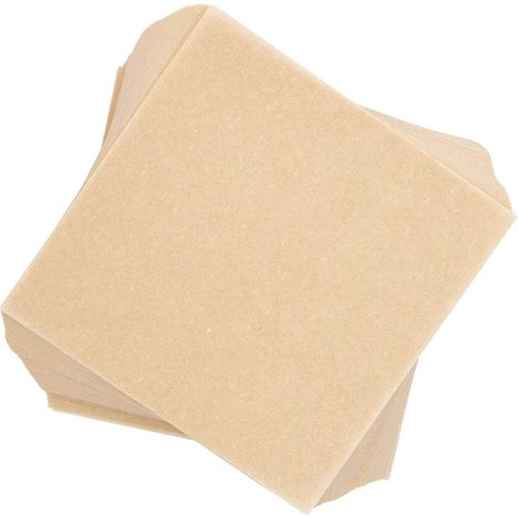 200 cages de congélation carrées en papier silicone double face marron (1/5)