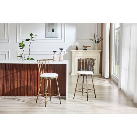 Tabouret de bar moderne en métal de style Windsor avec assise rembourrée, idéal pour les îlots de cuisine, les bars et les restaurants  tabouret de bar de style industriel à hauteur de bar  style vint
