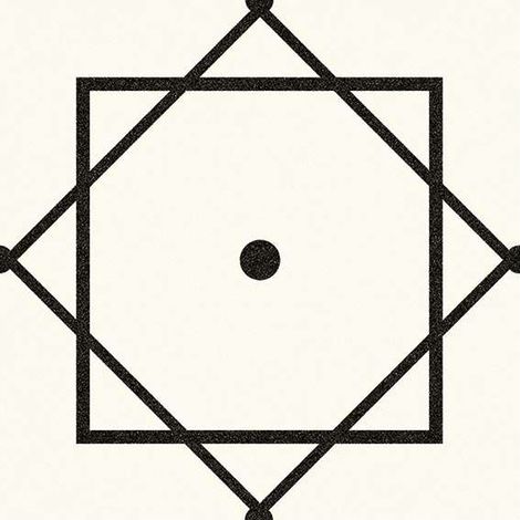 Carrelage sol / mur effet ciment motif motif géométrique 20x20 cm ALAMEDA ELISEOS BLANCO (vendu par boite de 1m2)