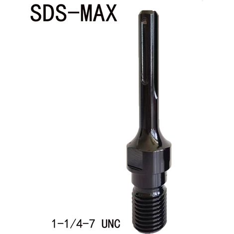 Adaptateur SDS MAX pour carotteuse – Couronne de forage diamantée 190mm – Filetage UNC 1-1/4' – Acier haute qualité pour matériaux durs (1/5)