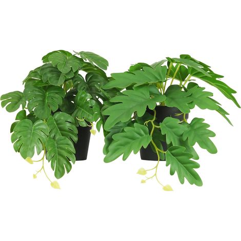Plante artificielle tombante 25cm lot de 2 (1/4)