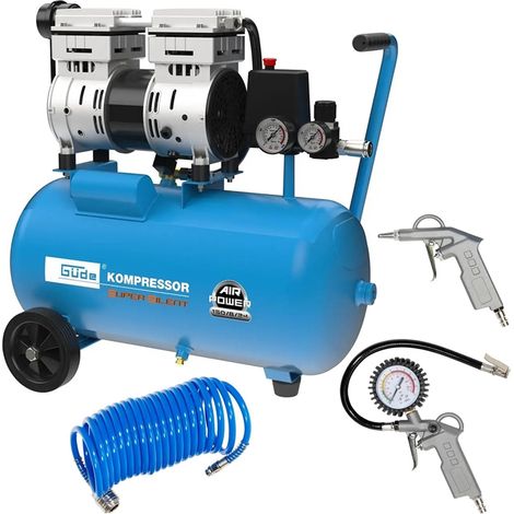 Güde Flüster Kompressor Airpower 150/8/24 SILENT 24L 8bar mit Zubehör (1/5)