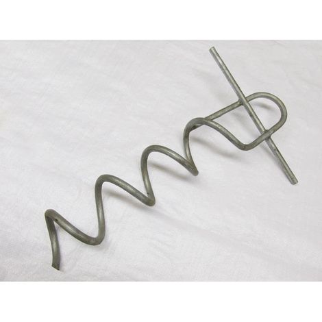 x1 Galvanised Screw Picket - Caravan Anchor Security Tether (1/2)